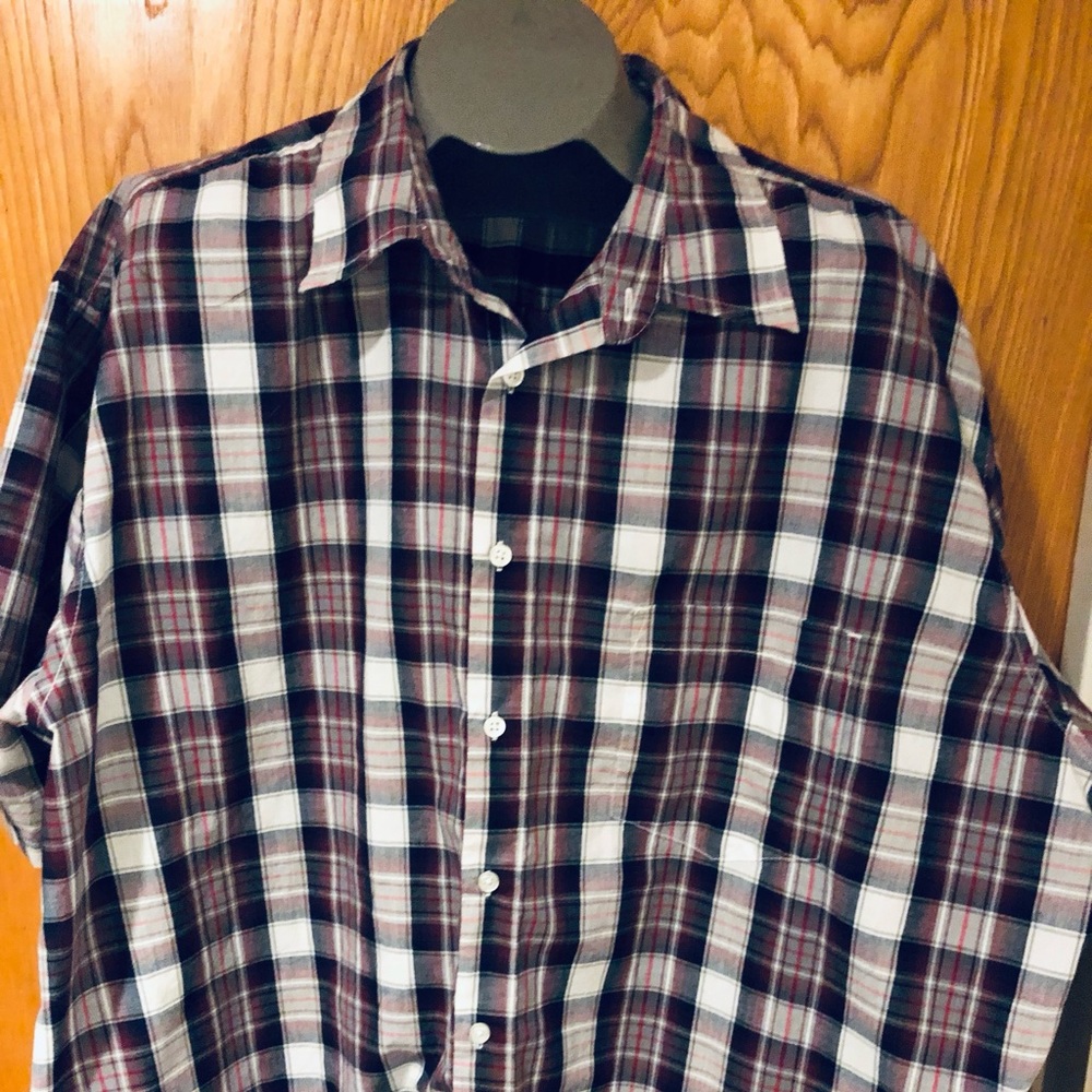 Men’s Big & Tall 3XL Casual Button-Down Shirt